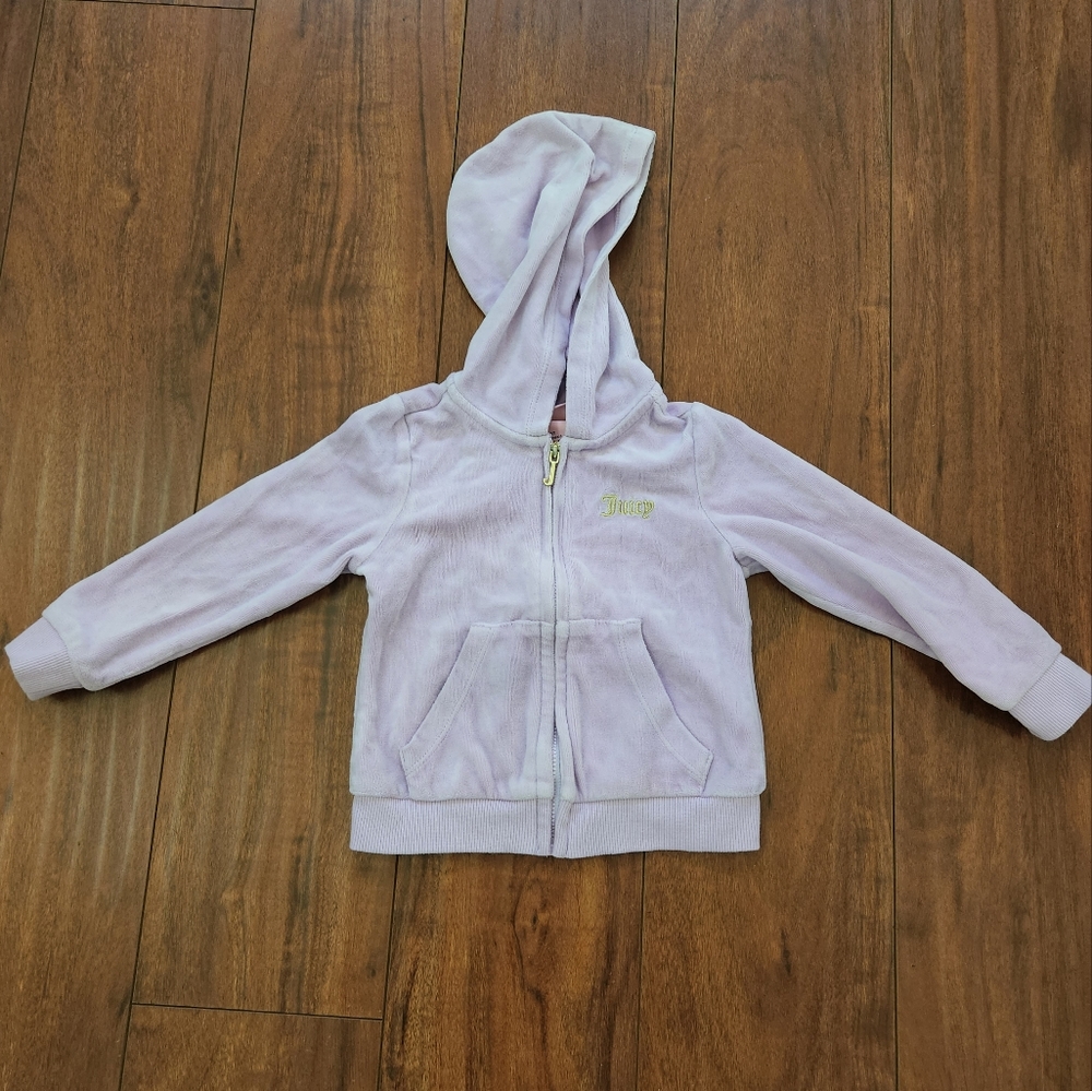 JUICY COUTURE GIRL 3T VALOR ZIP UP SWEATER WITH HOOD